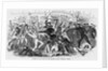 Charge of the Police on the Rioters at the "Tribune" Office by Anonymous