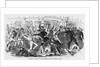 Charge of the Police on the Rioters at the "Tribune" Office by Anonymous