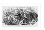 Charge of the Police on the Rioters at the "Tribune" Office by Anonymous