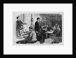 The Smuggling Trade - A Night Scene in a Smugglers' Headquarters, Near Calais, Maine-Assorting the "Swag" by Anonymous