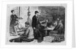The Smuggling Trade - A Night Scene in a Smugglers' Headquarters, Near Calais, Maine-Assorting the "Swag" by Anonymous