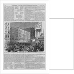 The Great Financial Panic - Intersection of Nassau and Broad Streets with Wall Street - View of the Sub-Treasury, Jay Cooke & Co.'s Bank, And the Wester by Anonymous