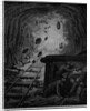 Hoosac Tunnel - Firing the Last Blast - The Workmen Hiding Behind the Barricade to Avoid Flying Rocks by Anonymous