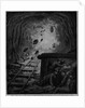 Hoosac Tunnel - Firing the Last Blast - The Workmen Hiding Behind the Barricade to Avoid Flying Rocks by Anonymous