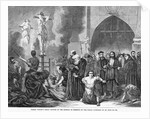 Robert Fleury's great picture of the buring of heretics by the Roman Catholics at an Auto Da Fe by Anonymous