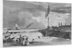 Fort Moultrie (Sullivan's Island). Charleston, South Carolina, in the distance by Anonymous