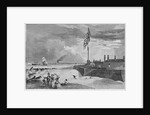 Fort Moultrie (Sullivan's Island). Charleston, South Carolina, in the distance by Anonymous