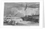 Fort Moultrie (Sullivan's Island). Charleston, South Carolina, in the distance by Anonymous