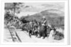 Immigrants waiting to be destributed in the coal regions of Pennsylvania from nature by W.A. Rogers