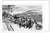 Immigrants waiting to be destributed in the coal regions of Pennsylvania from nature by W.A. Rogers