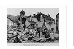 Searching the ruins at Diano-Marina on the coast of Italy. The earthquake along the Riviera by Anonymous