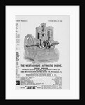 An advertisement for the Westinghouse Automatic Engine by Anonymous