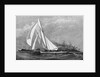 The first day's race for the "America's" Cup - The "Volunteer" running in from Sandy Hook by J.O. Davidson