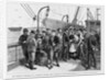 The steerage passengers of a European steamer being examined by the Health Officers by A. Berghaus