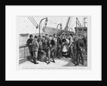 The steerage passengers of a European steamer being examined by the Health Officers by A. Berghaus