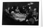 An Evening Seance Newspaper Illustration by Anonymous