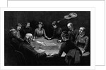 An Evening Seance Newspaper Illustration by Anonymous