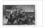 The Ute scare in Colorado - The Indian signal fire - Settlers abandoning their ranches and flying to Meeker, for safety by Anonymous