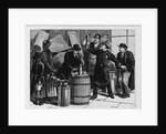 The Adulteration of Milk - An Inspector testing milk at a grocery on the east side, New York City by Anonymous