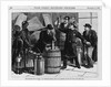 The Adulteration of Milk - An Inspector testing milk at a grocery on the east side, New York City by Anonymous