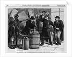 The Adulteration of Milk - An Inspector testing milk at a grocery on the east side, New York City by Anonymous