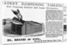 Patent Dampening Tablets Advertisement by Anonymous