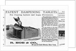 Patent Dampening Tablets Advertisement by Anonymous