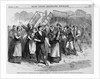 Strike of Coal-Miners at Washingtonville, Ohio Illustration Published in Frank Leslie's Illustrated Newspaper by Anonymous