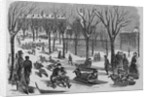 Boys Coasting on Boston Common Illustration by Anonymous