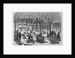 Boys Coasting on Boston Common Illustration by Anonymous