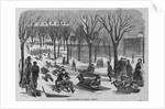 Boys Coasting on Boston Common Illustration by Anonymous