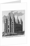 The New Mormon Temple at Salt Lake City, Utah by Anonymous