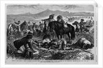 Whisky on the plains - A party of Indians, discovering that a lot of contraband whisky is being destroyed by the authorities, endeavor to save what th by Anonymous