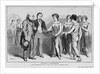 Restoration vs. Reconstruction. Uncle Sam introduces the Champion of Amnesty, Peace and Plenty to the Sisterhood of States by Anonymous