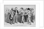 Restoration vs. Reconstruction. Uncle Sam introduces the Champion of Amnesty, Peace and Plenty to the Sisterhood of States by Anonymous