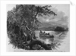 Half Breeds and French Voyageurs Towing a Boat Illustration Published in Frank Leslie's Illustrated Newspaper by Anonymous