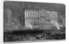 New York City - Scene in Printing House Square on the evening of November 5th, 1872 - The returns announced from the "Sun" and "Tribune" Buildings. S by Anonymous