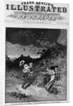 Iowa - The approach of a tornado - A family seeking refuge in a "Cyclone Shelter." by Anonymous