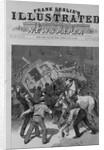Illinois - The strike of the conductors and drivers of the West Division Street Railway, Chicago. Strikers overturning a car by Anonymous