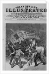 Illinois - The strike of the conductors and drivers of the West Division Street Railway, Chicago. Strikers overturning a car by Anonymous