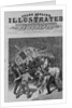 Illinois - The strike of the conductors and drivers of the West Division Street Railway, Chicago. Strikers overturning a car by Anonymous