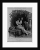 Under the mistletoe - "In the curtained arch these two sat, and told the old story, while the great yule log blazed before them." by Anonymous