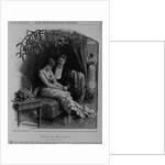 Under the mistletoe - "In the curtained arch these two sat, and told the old story, while the great yule log blazed before them." by Anonymous