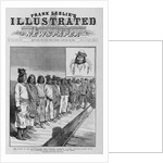 The pursuit of the hostile Apache Chief Geranimo - mustering in White Mountain Apache scouts at a Southern Pacific Railway Station on the plains. Fro by Anonymous