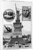 New York - progress of the work on Bartholdi's Statue of "Liberty," Bedloe's Island. From a sketch by a staff artist by Anonymous