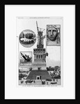 New York - progress of the work on Bartholdi's Statue of "Liberty," Bedloe's Island. From a sketch by a staff artist by Anonymous