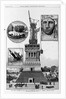 New York - progress of the work on Bartholdi's Statue of "Liberty," Bedloe's Island. From a sketch by a staff artist by Anonymous
