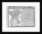 An advertisement for Dr. Scott's electrical corset by Anonymous
