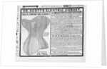 An advertisement for Dr. Scott's electrical corset by Anonymous