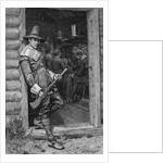 At the Church Door - A Puritan Thanksgiving by Will Hicok Low